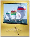 Diplomat portable projection screen.